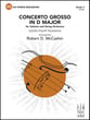 Concerto Grosso in D Major Orchestra sheet music cover